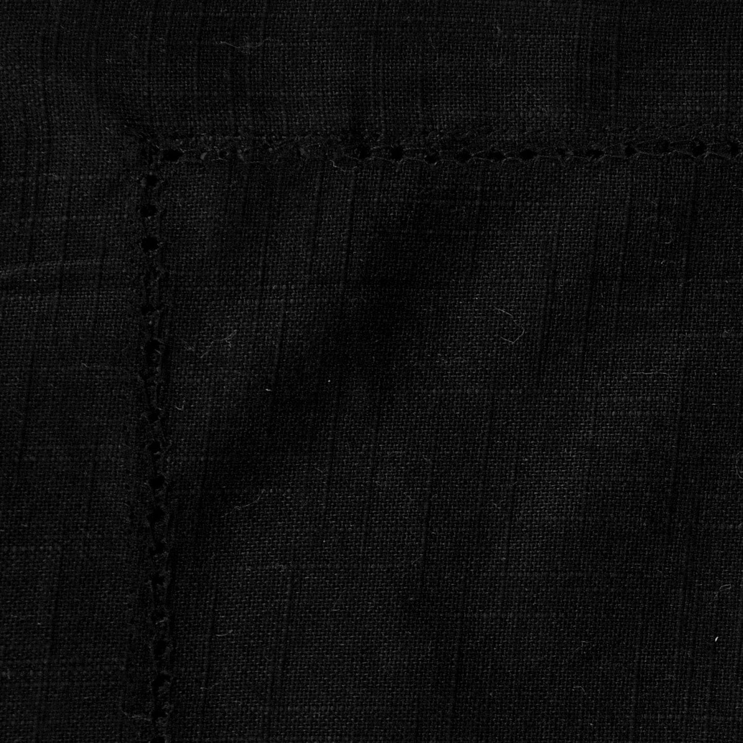 Black Tablecloth - Hemstitched