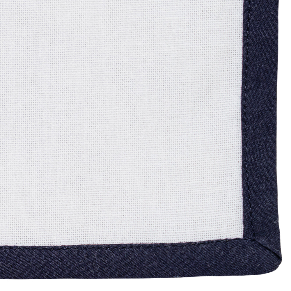 Cotton Dinner Napkins Set of 4 – Piping Trim