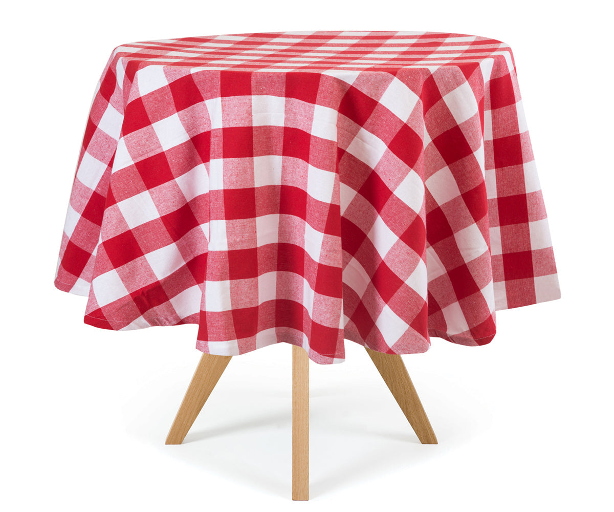 Round Tablecloth - Buffalo Plaid Table cloths