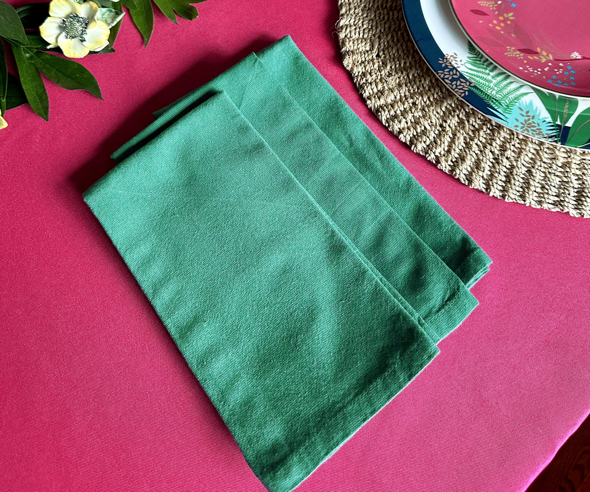 Green Cotton Napkins