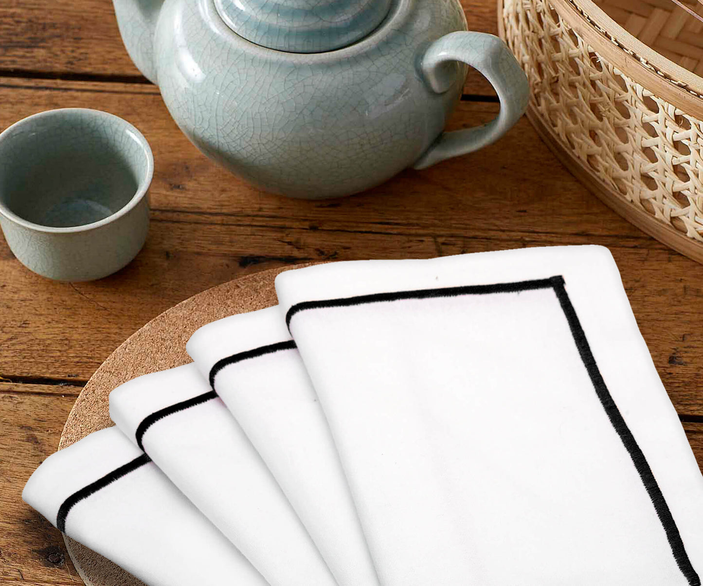 Dinner Napkins - White Cotton Napkins