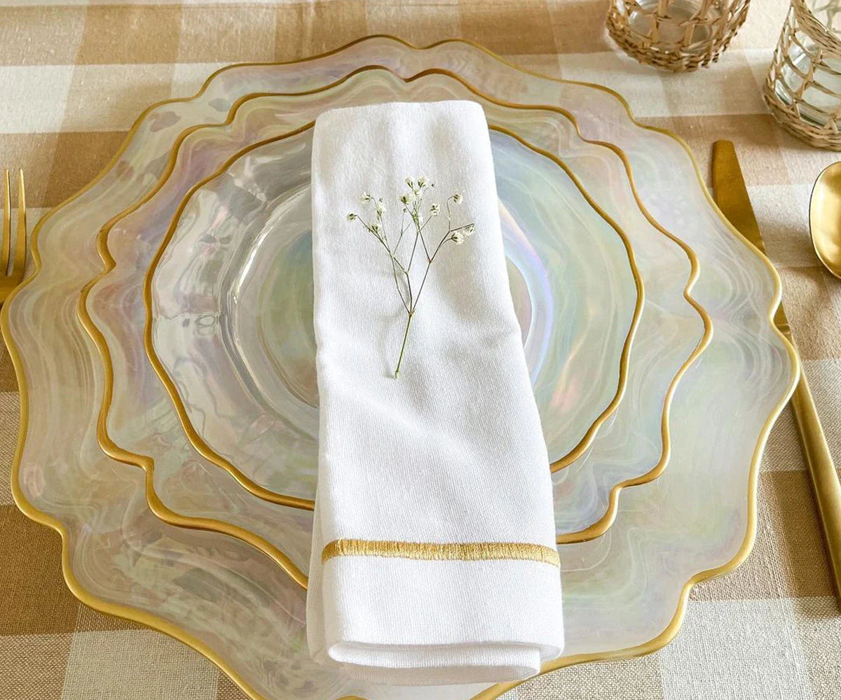 Dinner Napkins - White Cotton Napkins