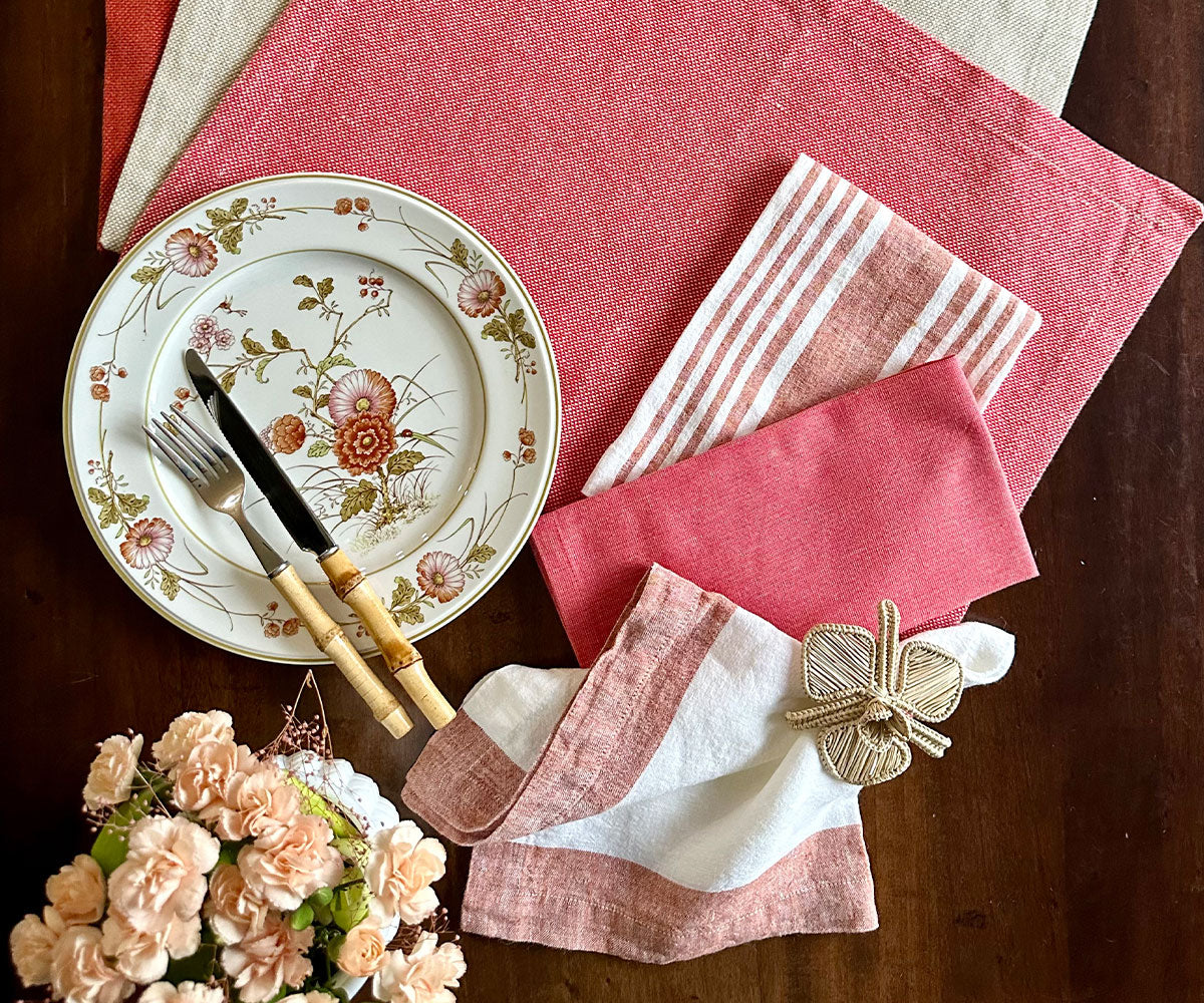 Border Linen Napkins