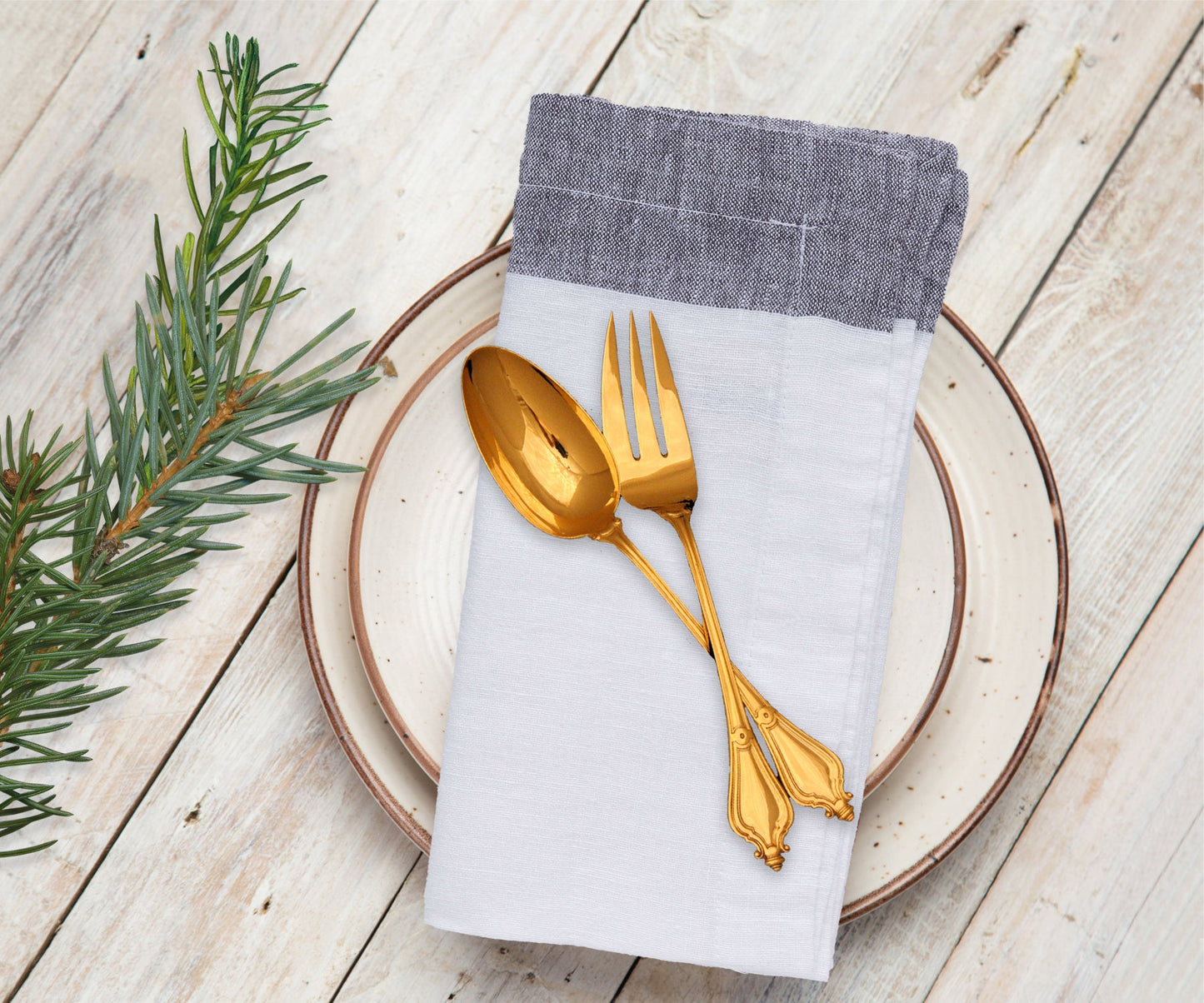 Grey Linen Napkins