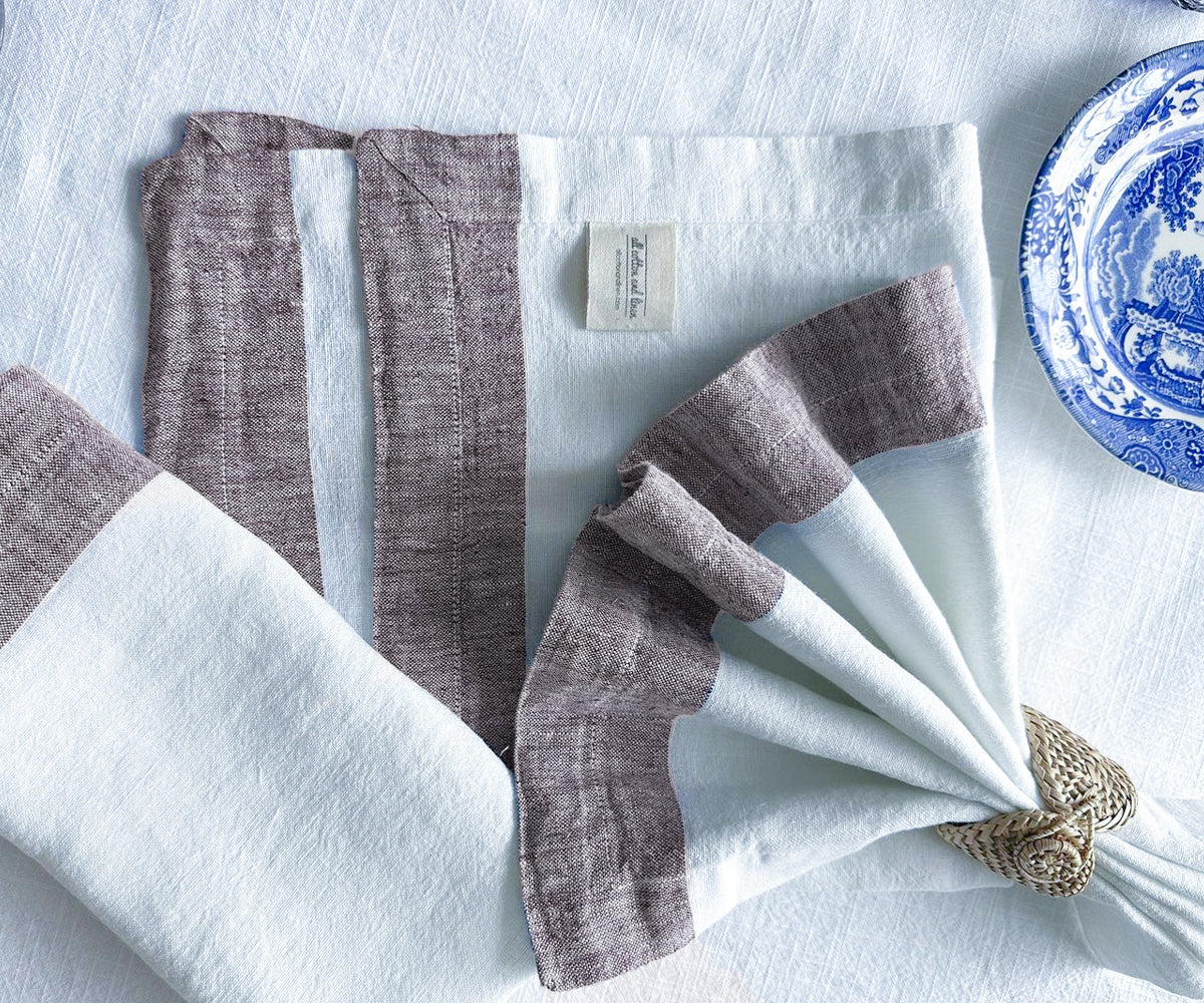 Border Linen Napkins