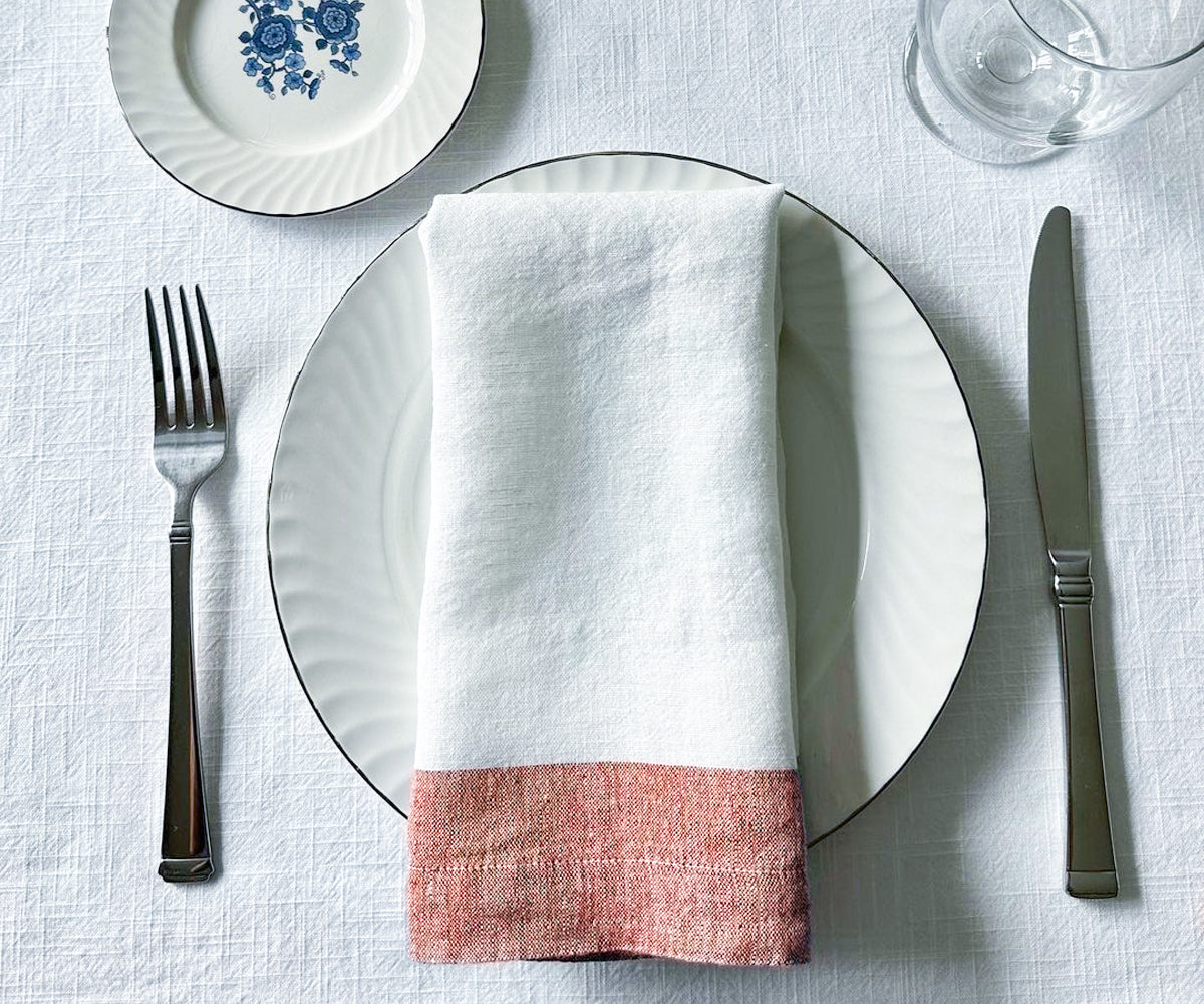 Border Linen Napkins