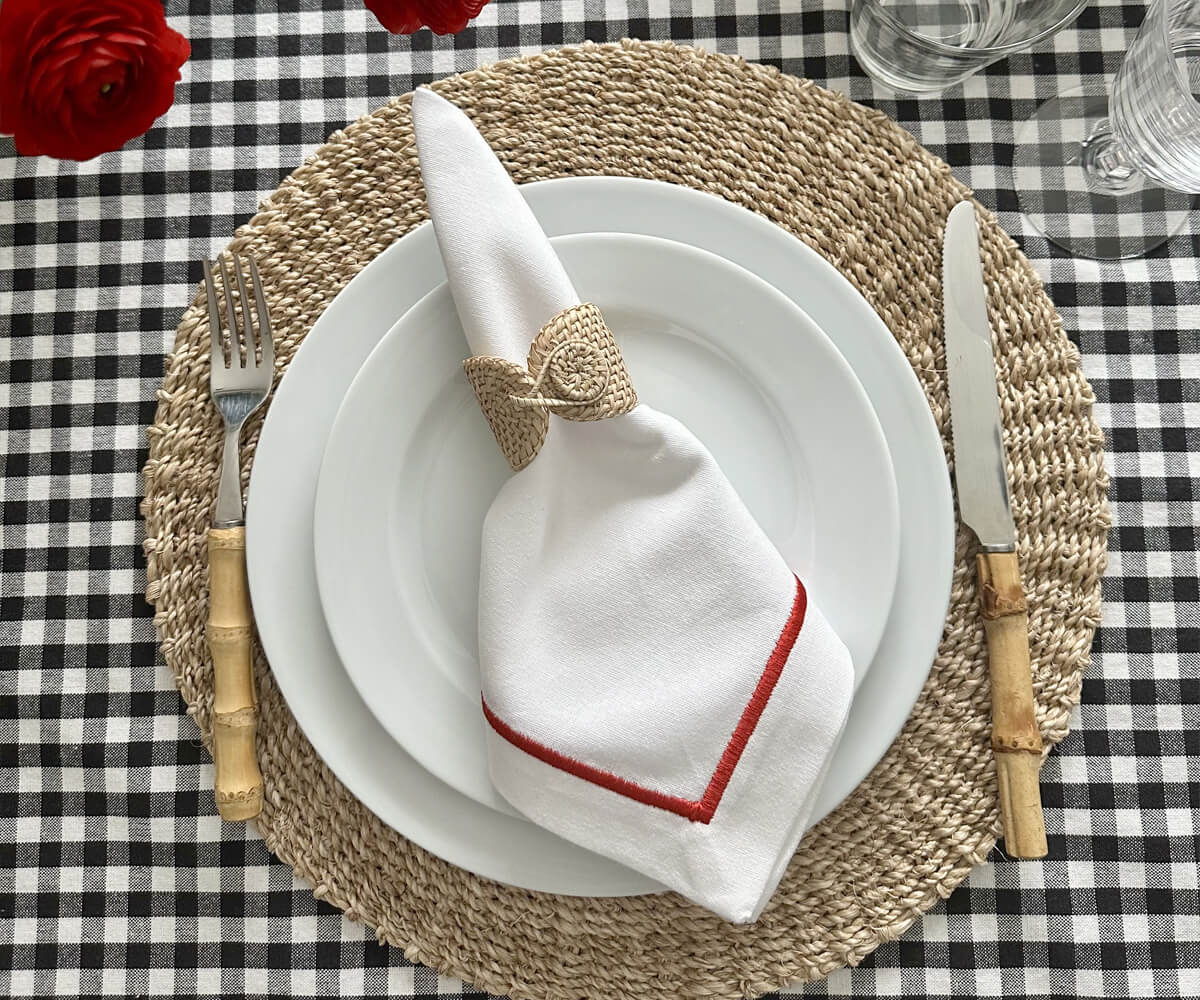 Dinner Napkins - White Cotton Napkins