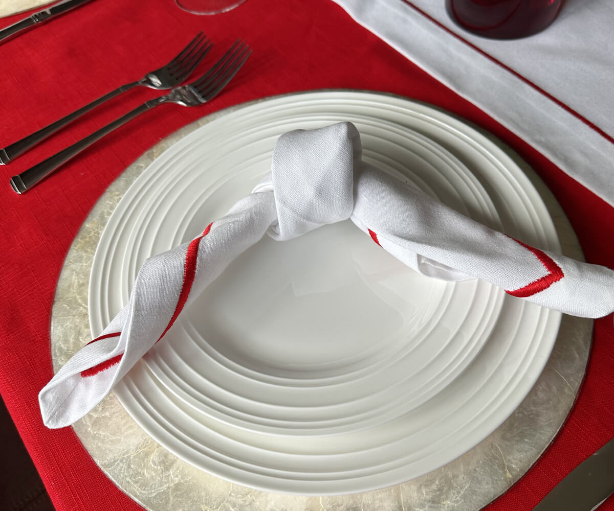 Dinner Napkins - White Cotton Napkins
