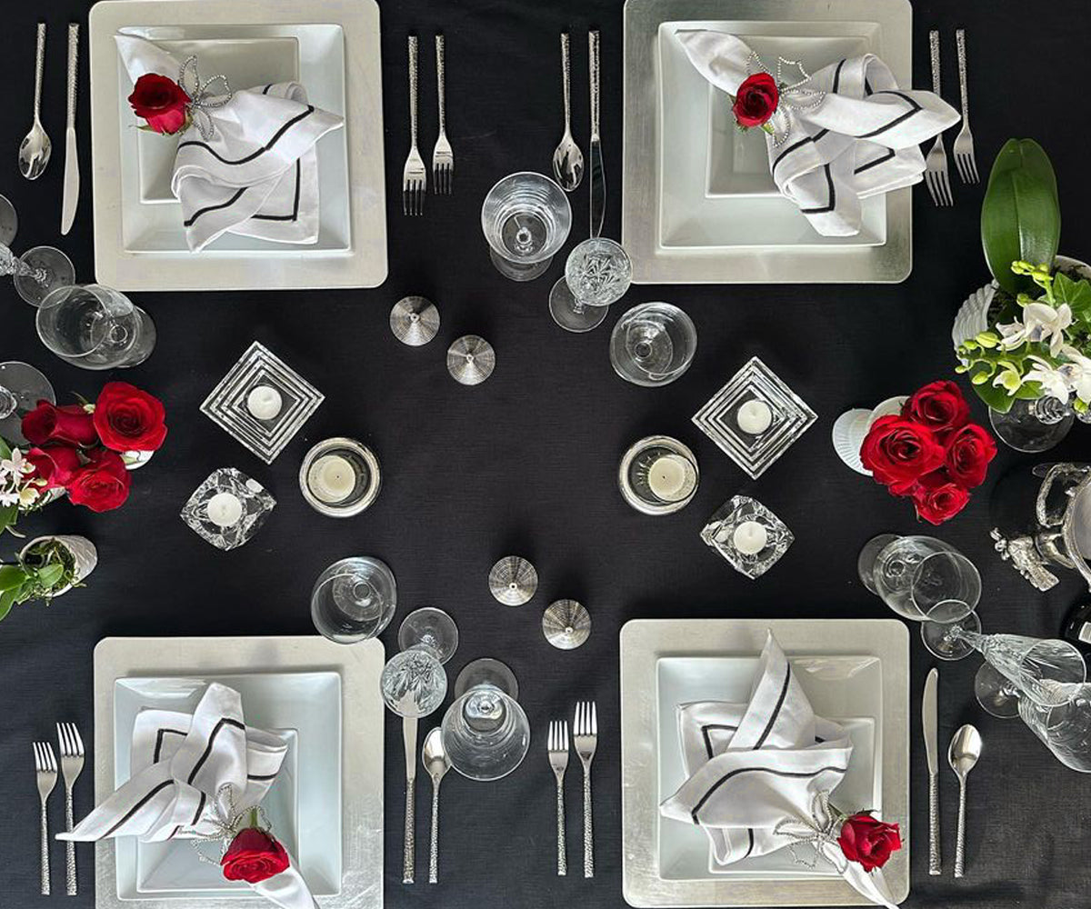 Dinner Napkins - White Cotton Napkins