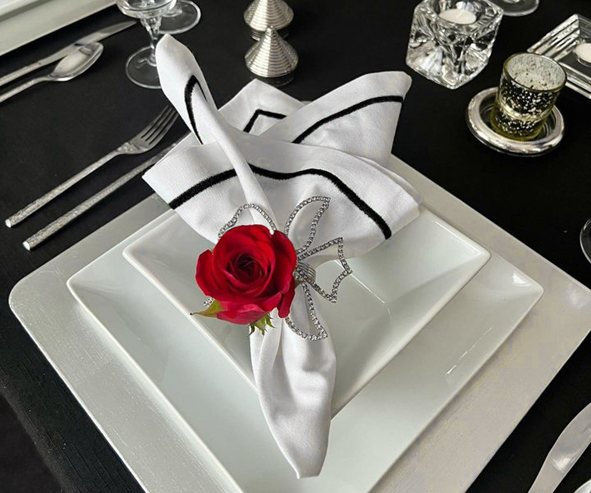 Dinner Napkins - White Cotton Napkins