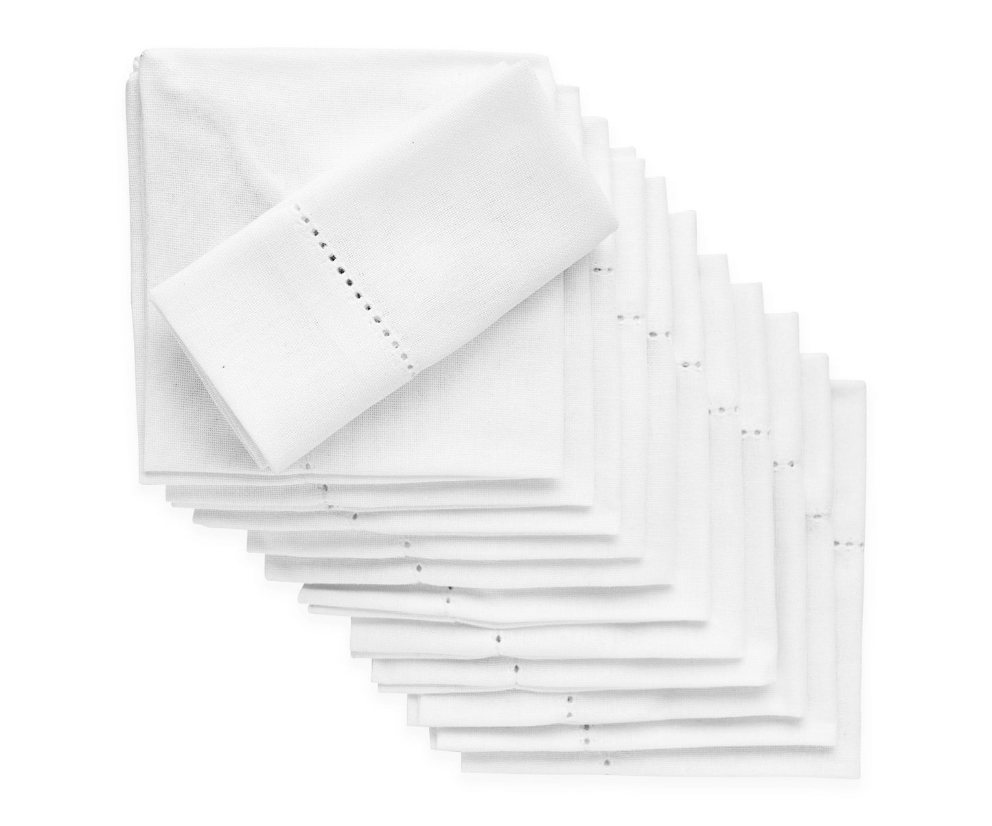 Hemstitch Napkins - Table Napkins - Cotton Cloth Napkins