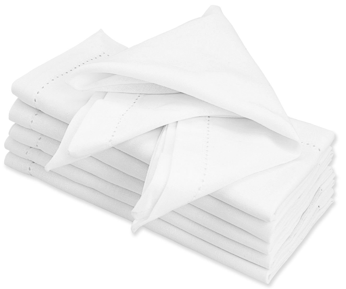 Hemstitch Napkins - Table Napkins - Cotton Cloth Napkins