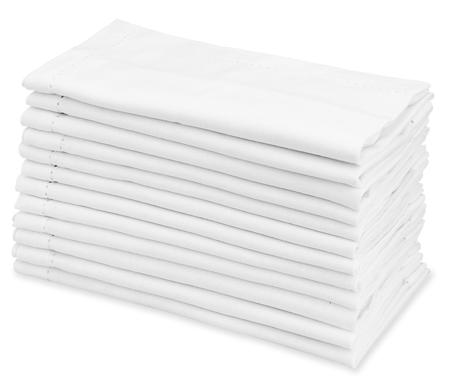 White Fabric Napkins - 22 inch