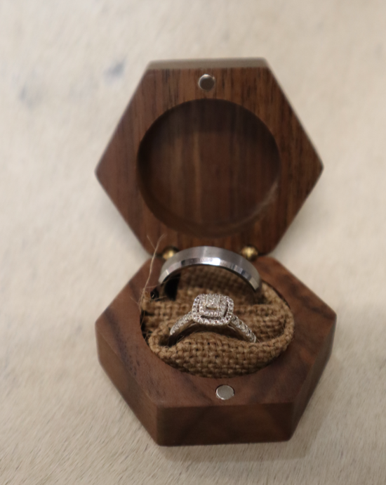 Customizable Hexagon Ring Box